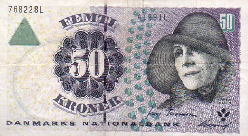 BILLETE ORIGINAL 50 KRONER DINAMARCA. AÑO 2005