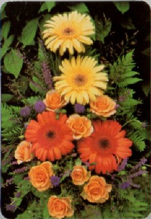 CALENDARIO FLORES DE COLORES AÑO 2002