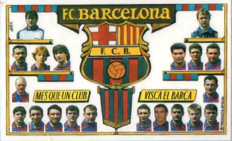 CALENDARIO FC BARCELONA VCISCA EL BARÇA. AÑO 1995