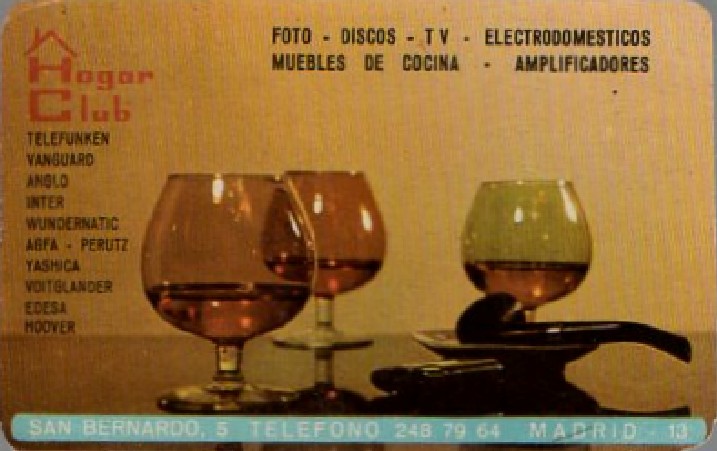 CALENDARIO HOGAR CLUB. AÑO 1965