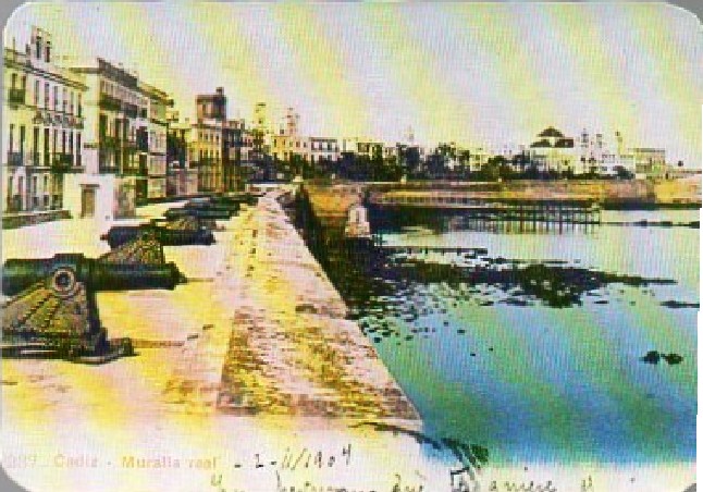 CALENDARIO CÁDIZ. MURALLA REAL. AÑO 1986