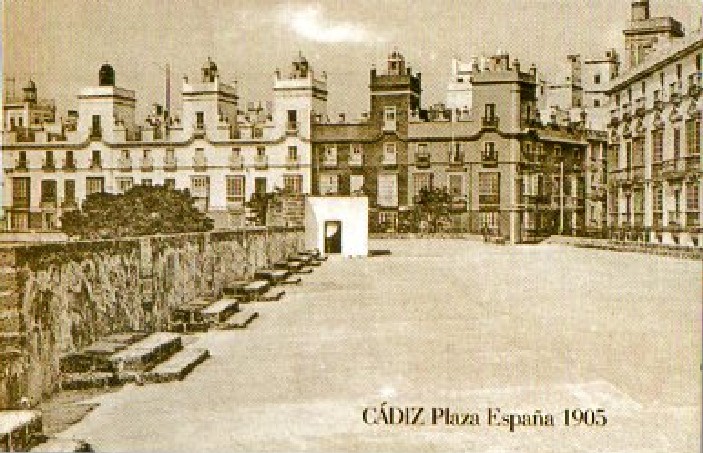 CALENDARIO CÁDIZ. PLAZA DE ESPAÑA 1905. AÑO 2005