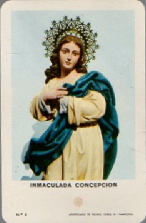 CALENDARIO INMACULADA CONCEPCIÓN. AÑO 1971