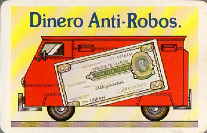 CALENDARIO DINERO ANTI-ROBOS. AÑO 1980