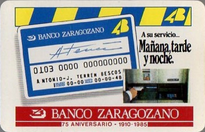 CALENDARIO BANCO ZARAGOZANO. AÑO 1985