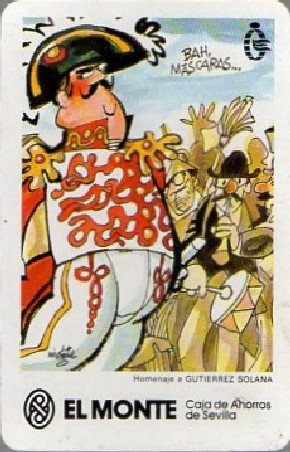 CALENDARIO EL MONTE CAJA AHORROS SEVILLA AÑO 1990