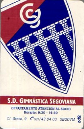 CALENDARIO S.D. GIMNÁTICA SEGOVIANA AÑO 1998