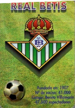 CALENDARIO REAL BETIS AÑO 1998
