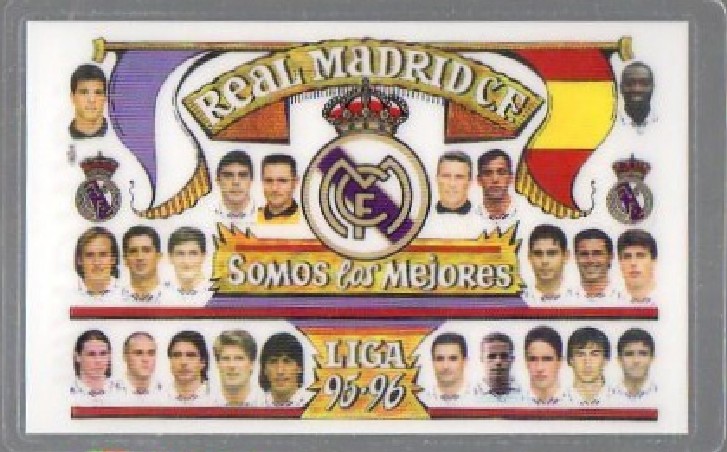 CALENDARIO REAL MADRID LIGA 95-96 AÑO 1996