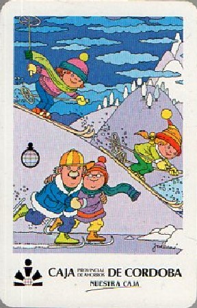 CALENDARIO CAJA DE CORDOBA FOURNIER AÑO 1986