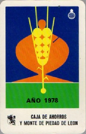 CALENDARIO CAJA AHORROS DE LEON FOURNIER AÑO 1978