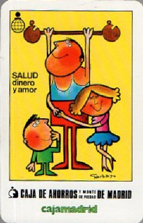 CALENDARIO CAJAMADRID FOURNIER AÑO 1984