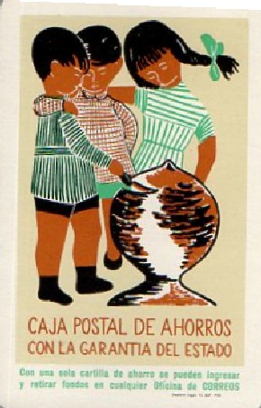 CALENDARIO CAJA POSTAL DE AHORROS FOURNIER 1959