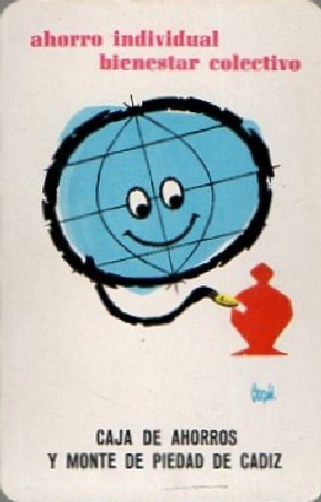 CALENDARIO CAJA DE AHORROS MONTE PIEDAD CADIZ 1962