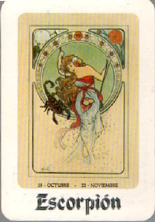 CALENDARIO HOROSCOPO ESCORPIÓN AÑO 1987