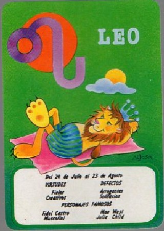 CALENDARIO HOROSCOPO LEO AÑO 1993