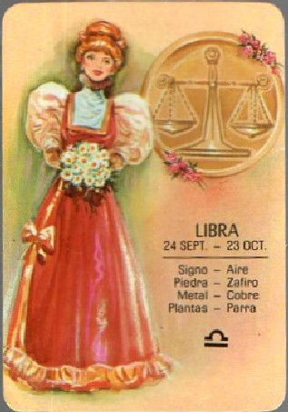 CALENDARIO HOROSCOPO LIBRA AÑO 1984