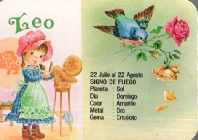 CALENDARIO HOROSCOPO LEO AÑO 1989