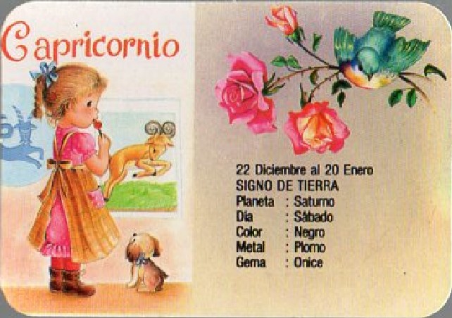 CALENDARIO HOROSCOPO CAPRICORNIO AÑO 1989