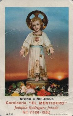 CALENDARIO FOURNIER DIVINO NIÑO JESÚS AÑO 1966