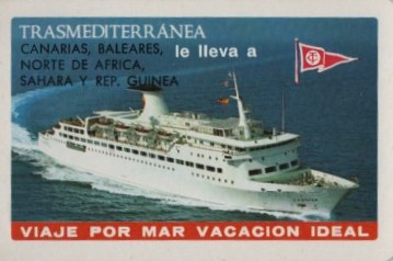 CALENDARIO FOURNIER TRANSMEDITERRANEA AÑO 1977