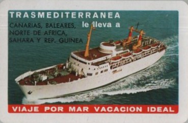 CALENDARIO FOURNIER TRANSMEDITERRANEA AÑO 1974