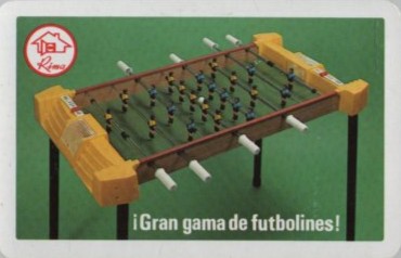 CALENDARIO FOURNIER FUTBOLINES RIMA AÑO 1987