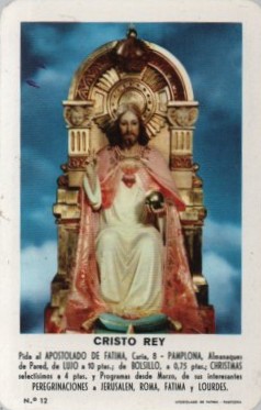 CALENDARIO FOURNIER CRISTO REY AÑO 1964