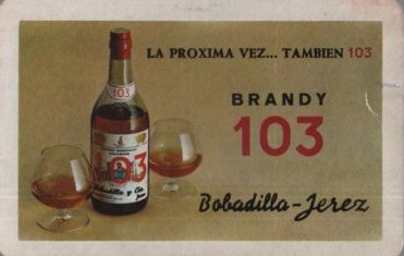 CALENDARIO FOURNIER BRANDY 103 AÑO 1970