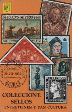 CALENDARIO FOURNIER COLECCIONE SELLOS AÑO 1988