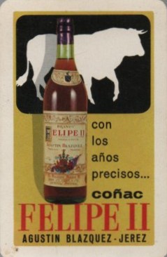 CALENDARIO FOURNIER COÑAC FELIPE II AÑO 1968
