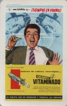 CALENDARIO FOURNIER CALMANTE VITAMINADO AÑO 1964