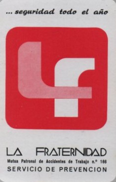 CALENDARIO FOURNIER LA FRATERNIDAD AÑO 1975