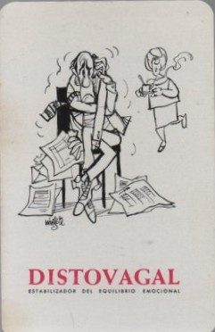 CALENDARIO FOURNIER DISTOVAGAL AÑO 1972