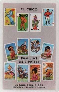 CALENDARIO FOURNIER EL CIRCO FAMILIAS 7 P AÑO 1969