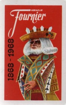 CALENDARIO HERACLIO FOURNIER NAIPES  AÑO 1968