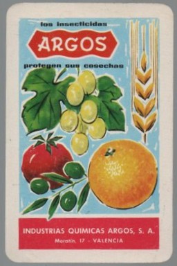 CALENDARIO FOURNIER INSECTICIDAS ARGOS AÑO 1963
