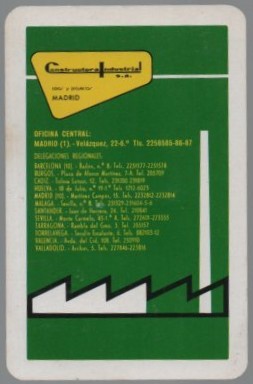 CALENDARIO FOURNIER CONSTRUCTORA INDUSTRI AÑO 1970