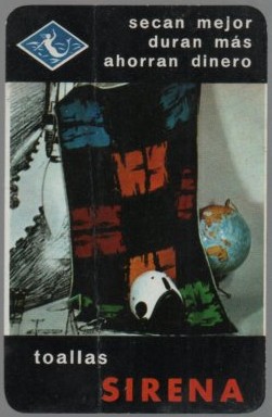 CALENDARIO FOURNIER TOALLAS SIRENA AÑO 1965