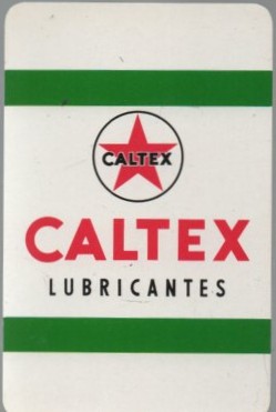CALENDARIO FOURNIER CALTEX LUBRICANTES AÑO 1965