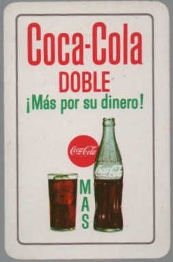 CALENDARIO FOURNIER COCA COLA DOBLE AÑO 1964