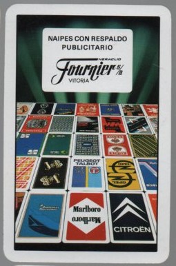 CALENDARIO FOURNIER NAIPES CON RESPALDO AÑO 1991