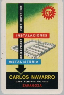 CALENDARIO FOURNIER CARLOS NAVARRO AÑO 1963