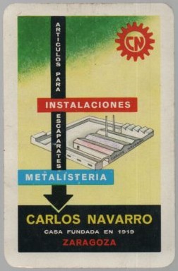 CALENDARIO FOURNIER CARLOS NAVARRO AÑO 1963