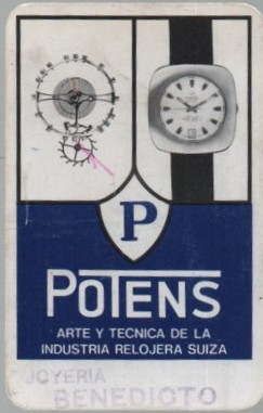 CALENDARIO FOURNIER POTENS AÑO 1972