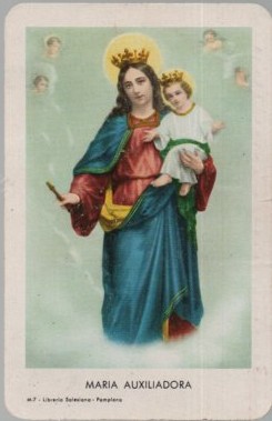 CALENDARIO FOURNIER MARIA AUXILIADORA AÑO 1961