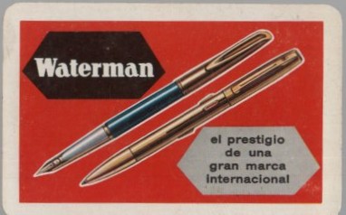 CALENDARIO FOURNIER WATERMAN AÑO 1967