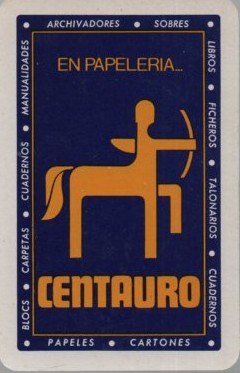 CALENDARIO FOURNIER CENTAURO AÑO 1973