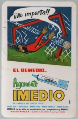 CALENDARIO FOURNIER PEGAMENTO IMEDIO AÑO 1975