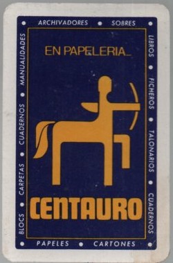 CALENDARIO FOURNIER CENTAURO AÑO 1973
